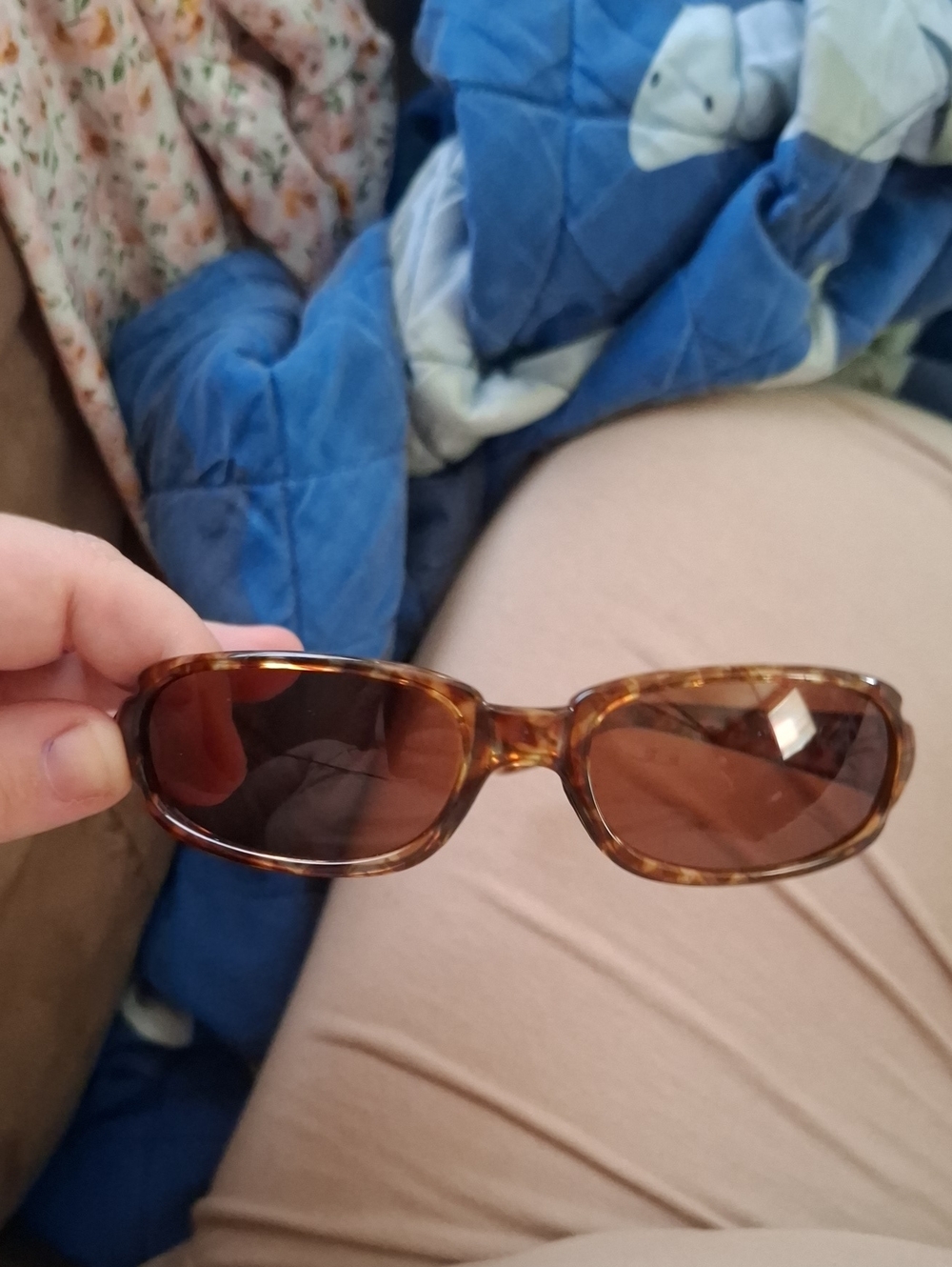 Costa Tortoiseshell Oval Sunglasses with Brown Lenses